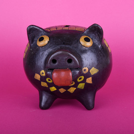 Hucha de cerdo grosero